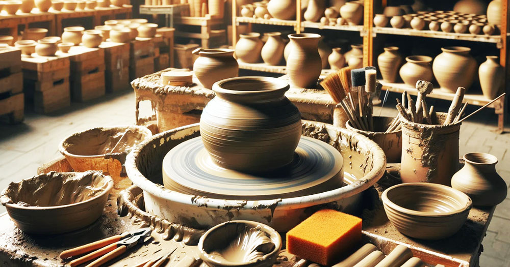 Atelier poterie en Tunisie 